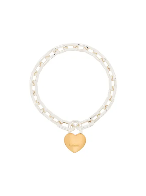 AMBUSH heart-pendant chain-link bracelet