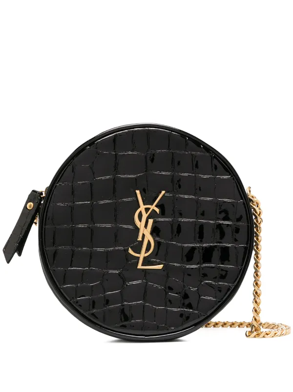 ysl vinyle round camera bag