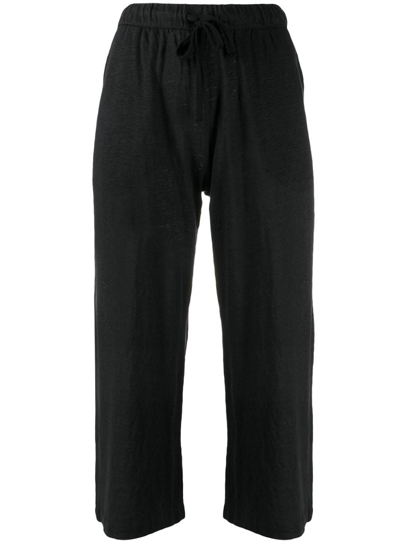 Majestic Cropped Pull-on Trousers In Black