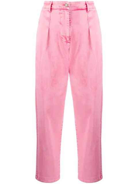 8pm high-waisted straight-leg jeans