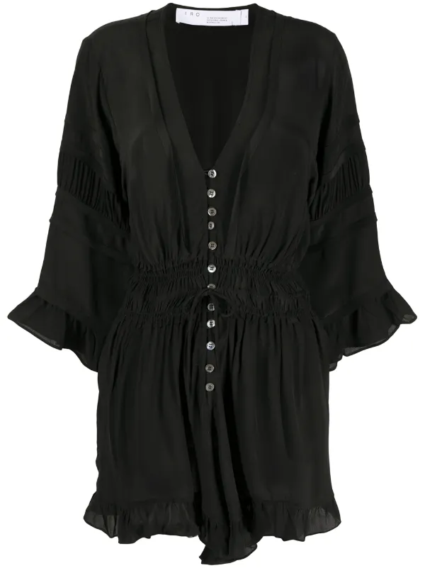 white silk playsuit