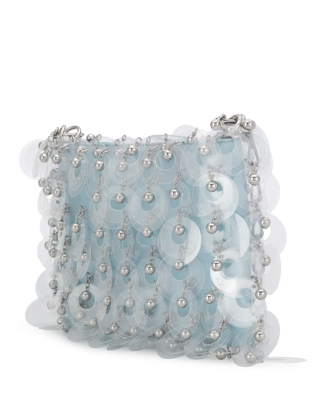 Rabanne Klassische Clutch   Blau 
