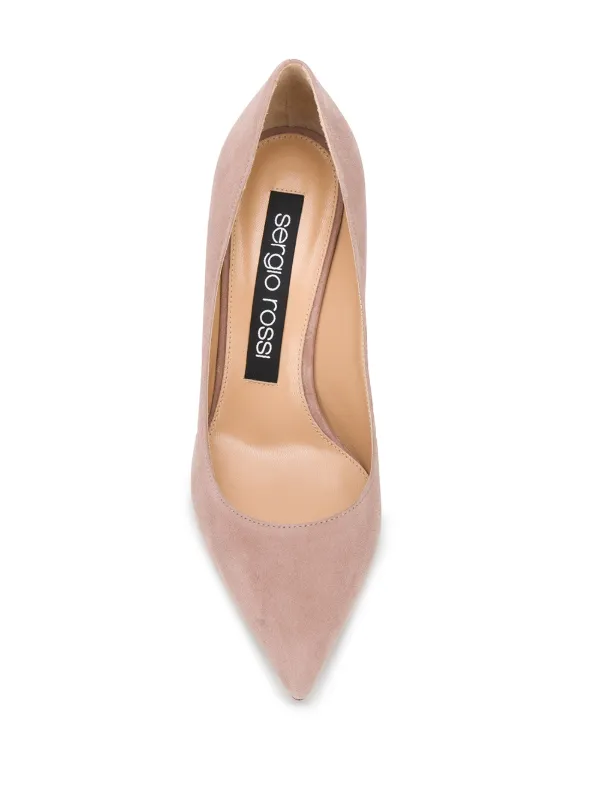 Shop Sergio Rossi Godiva 75mm pointed pumps with Express Delivery