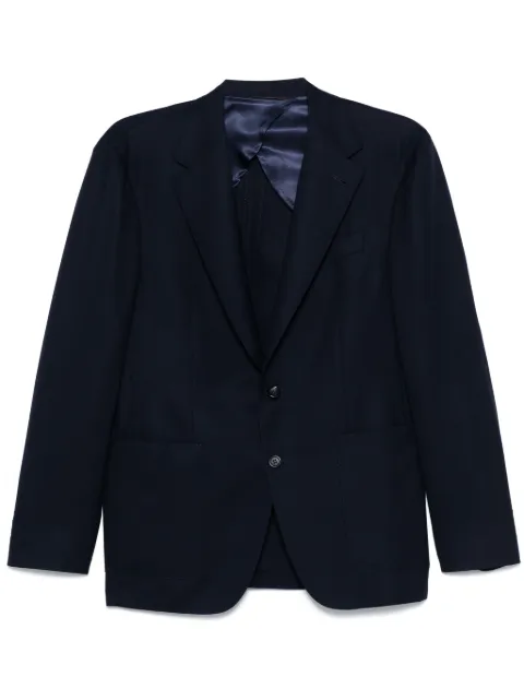 Canali blazer ajustado de tejido fino