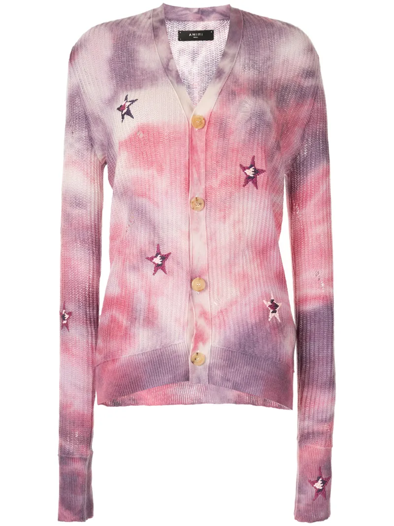 Amiri tie dye cardigan hotsell