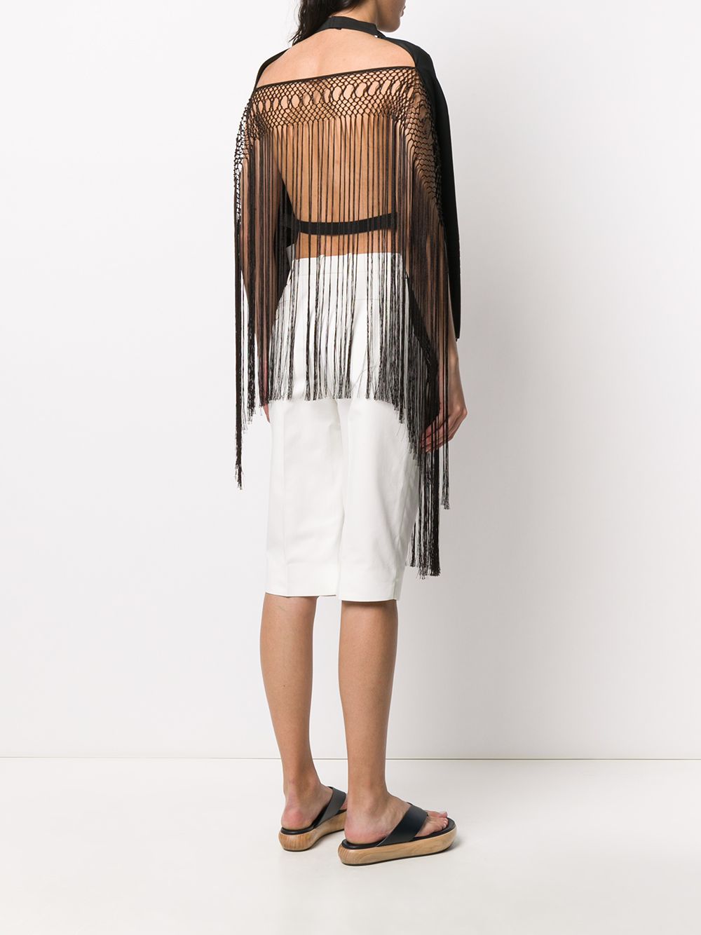 фото Loewe open-back fringed top