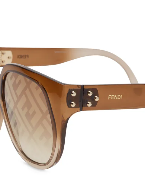 fendi oversized round sunglasses