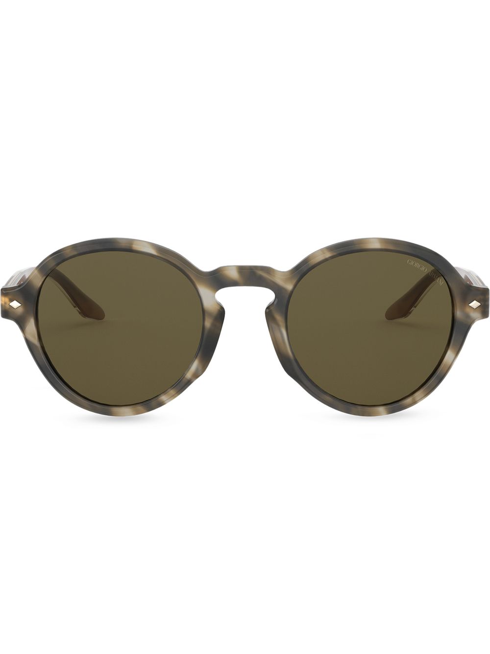 Giorgio Armani Tortoiseshell round-frame Sunglasses - Farfetch