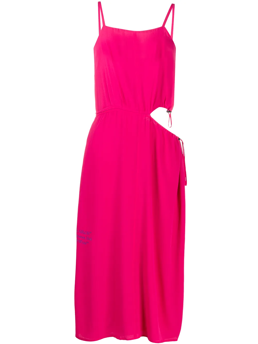 Off-White Midi-Kleid Mit Cut-Out Th5ok Sr1Mi Off-White Midi-Kleid Mit Cut-Out Th5ok Sr1Mi