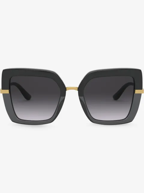 Dolce & Gabbana Eyewear lentes de sol oversize Half Print