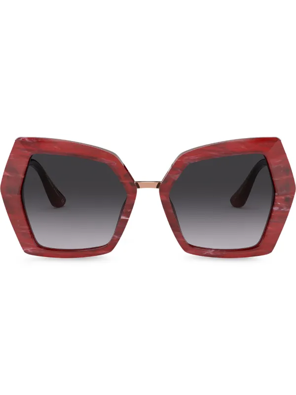 dolce and gabbana red sunglasses