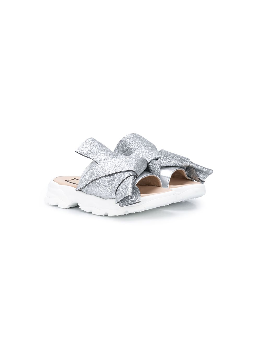 фото Nº21 kids knotted glittered sandals