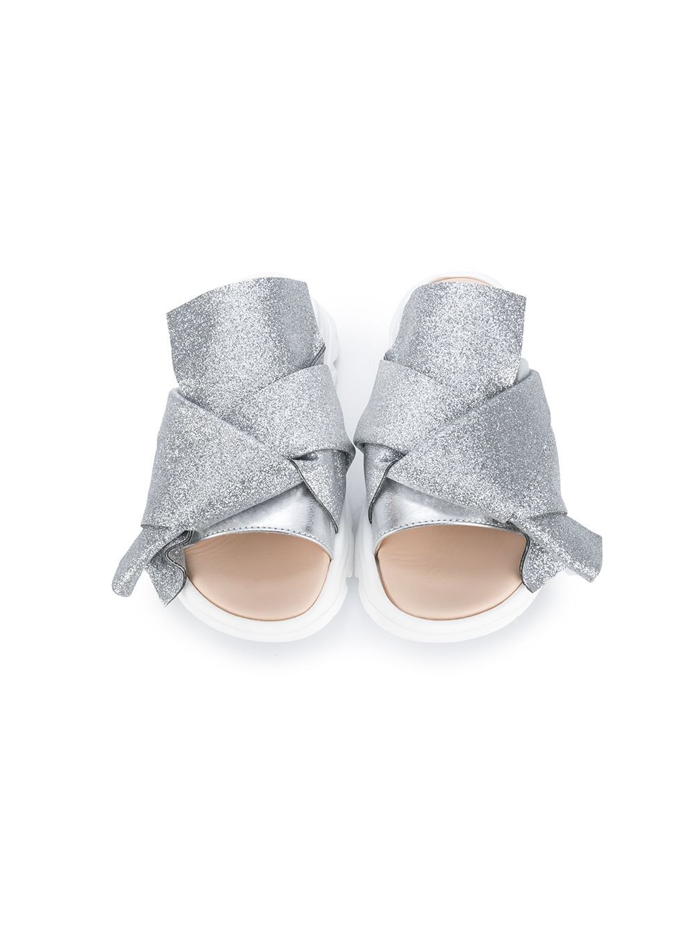 фото Nº21 kids knotted glittered sandals