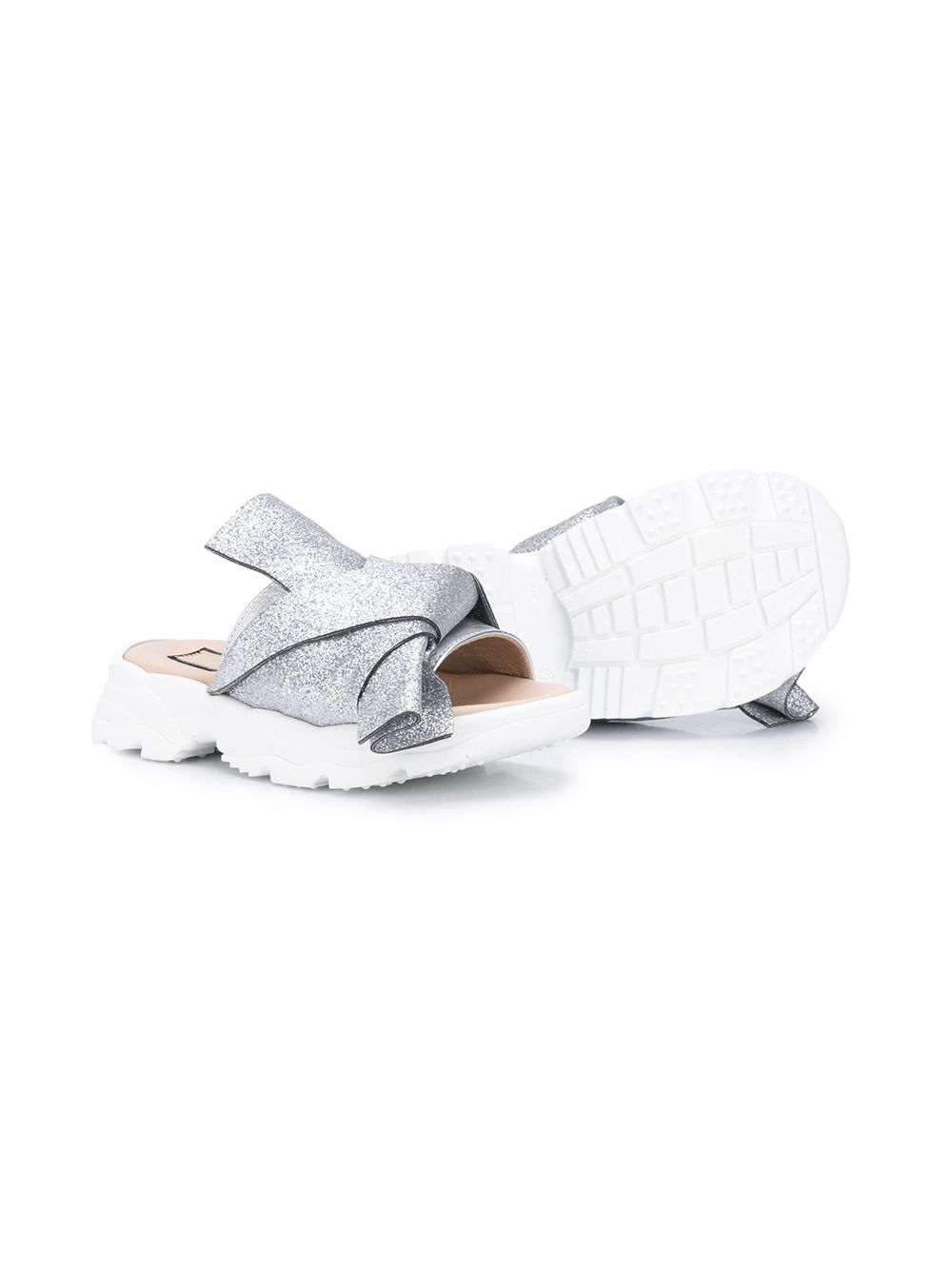 фото Nº21 kids knotted glittered sandals