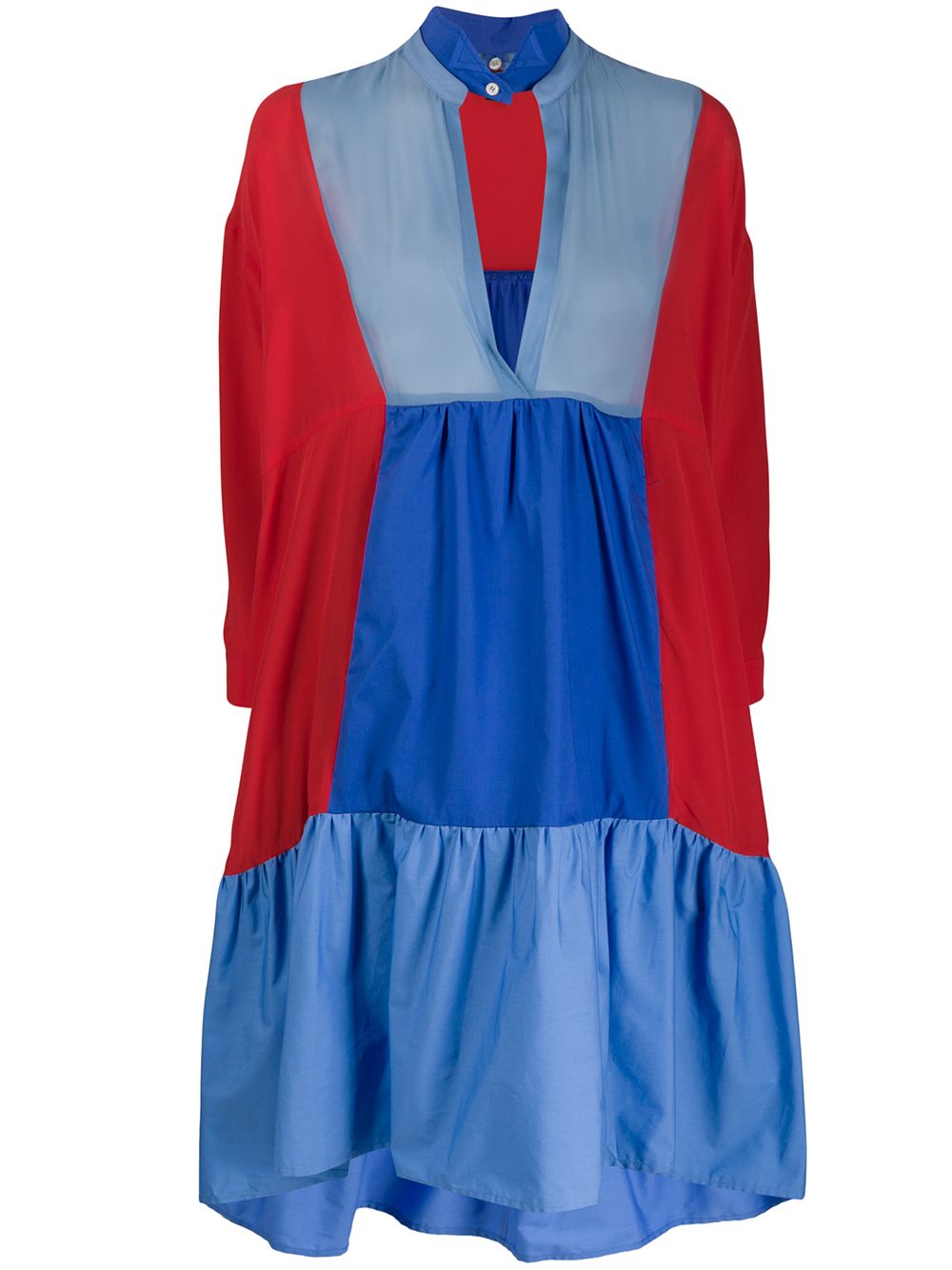фото Jejia color-block cutout shirt dress