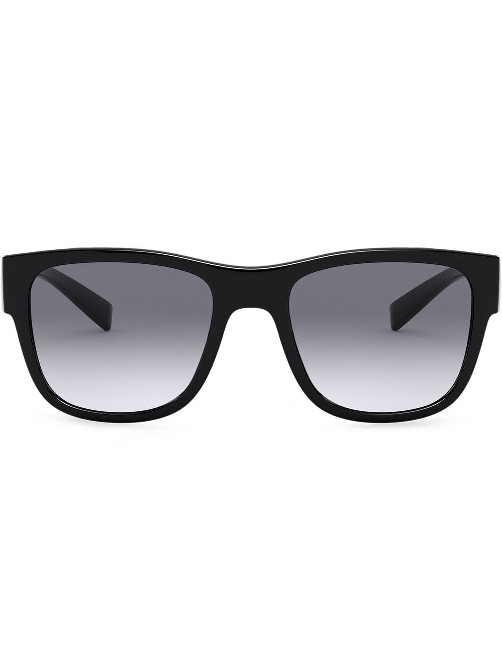 Dolce & Gabbana Gradient Rectangular-frame Sunglasses In Black
