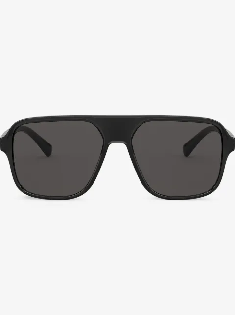 Dolce & Gabbana Eyewear logo-embossed square-frame sunglasses