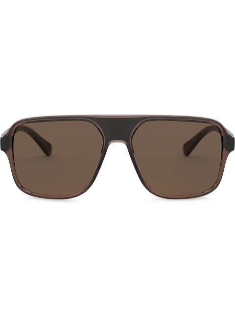 Dolce & Gabbana Eyewear logo-embossed square-frame sunglasses