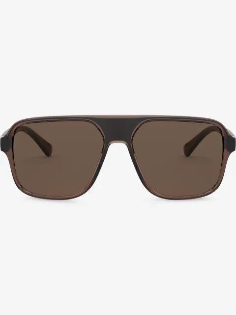 Dolce & Gabbana Eyewear Eckige Sonnenbrille mit Logo