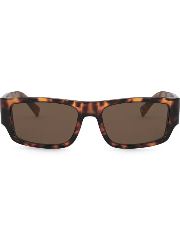 Tortoiseshell rectangle sunglasses Clearance