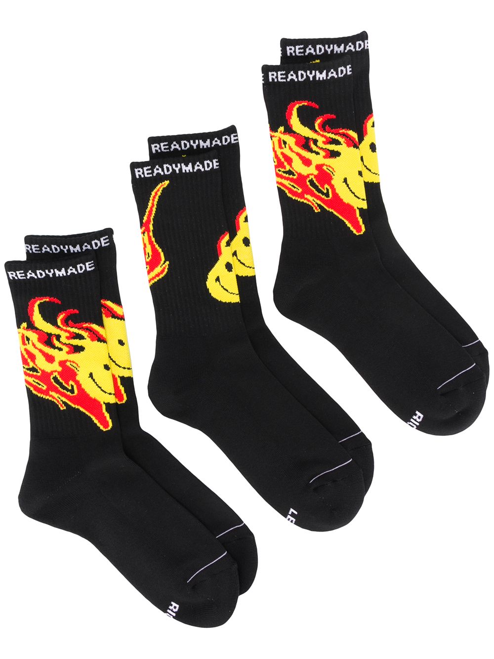 фото Readymade flame print socks set