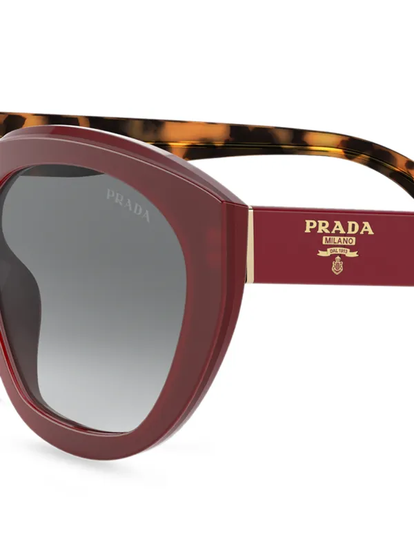 prada sunglasses red frame