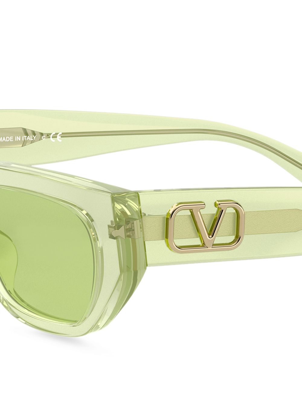 фото Valentino eyewear солнцезащитные очки в прямоугольной оправе с логотипом vlogo