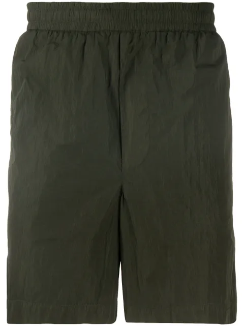 Moncler logo-embroidered swim shorts