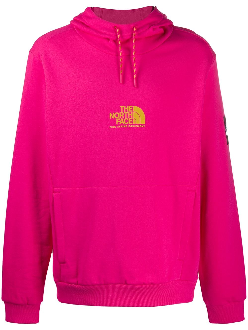 pink the north face hoodie