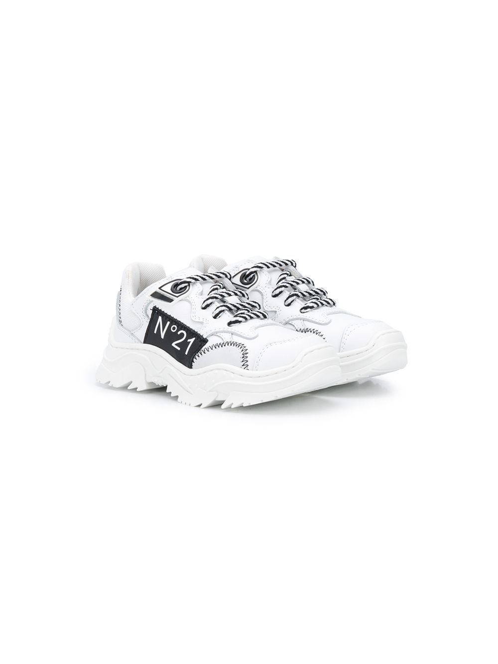 фото Nº21 kids teen logo low-top sneakers