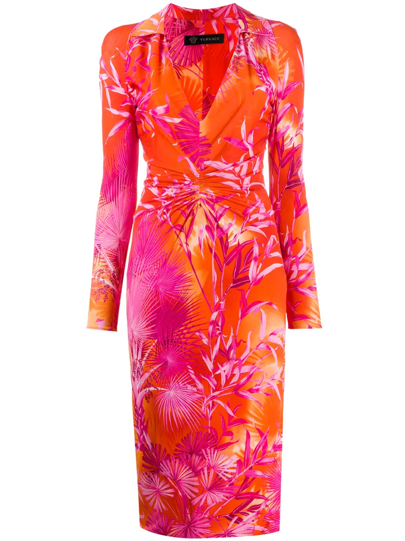 jungle print versace dress