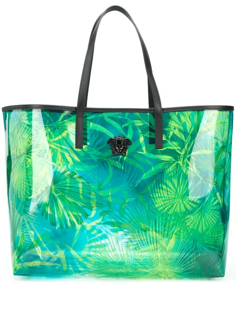 versace clear tote bag