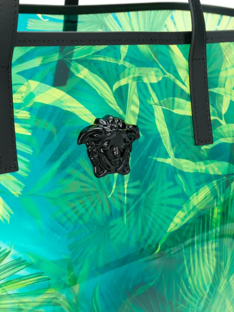 versace jungle print tote bag