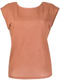 Forte Forte draped back T-shirt - Brown