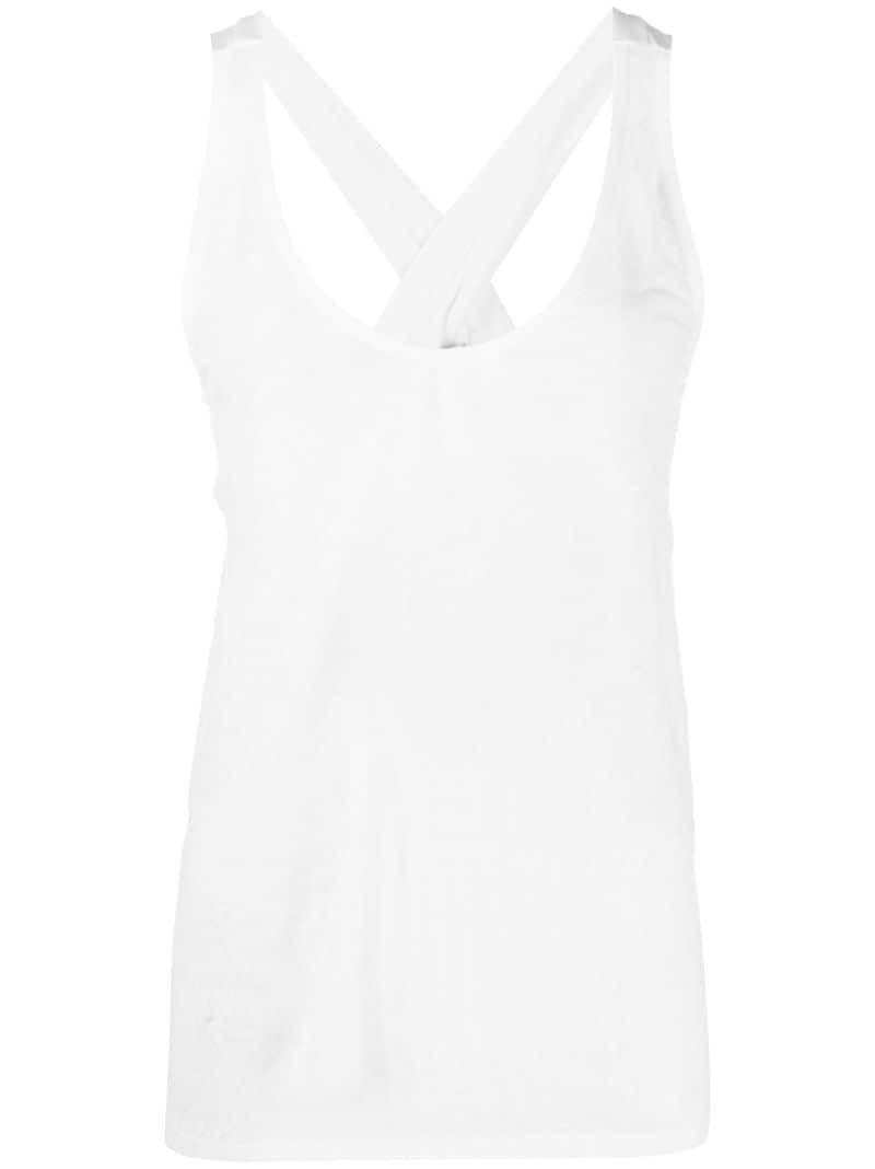 Forte Forte Scoop Neck Vest Top In White