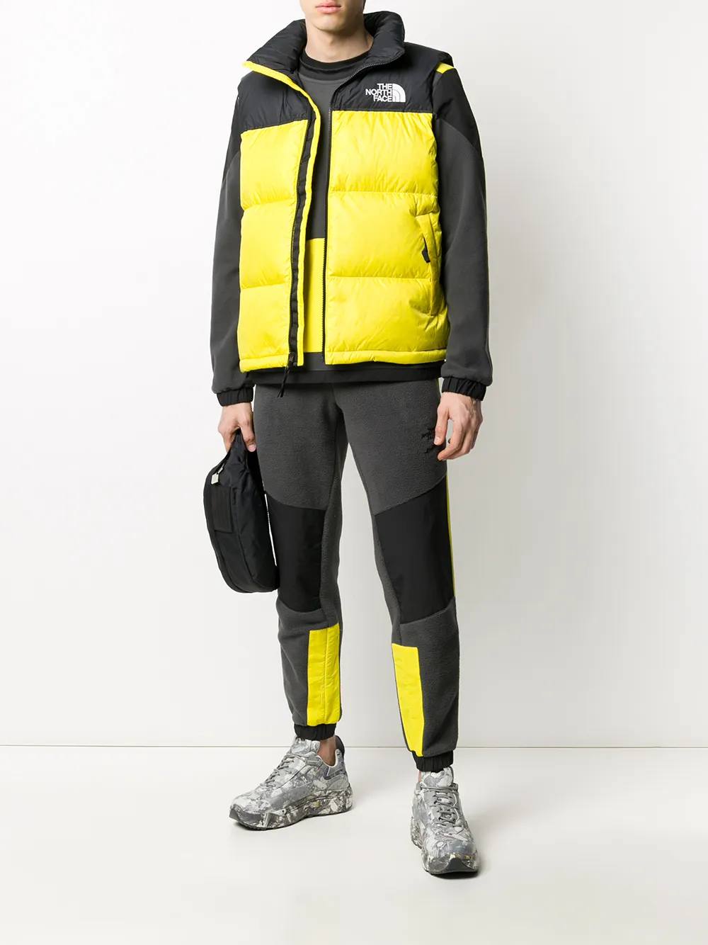 The North Face Sweater met contrasterend vlak - Grijs