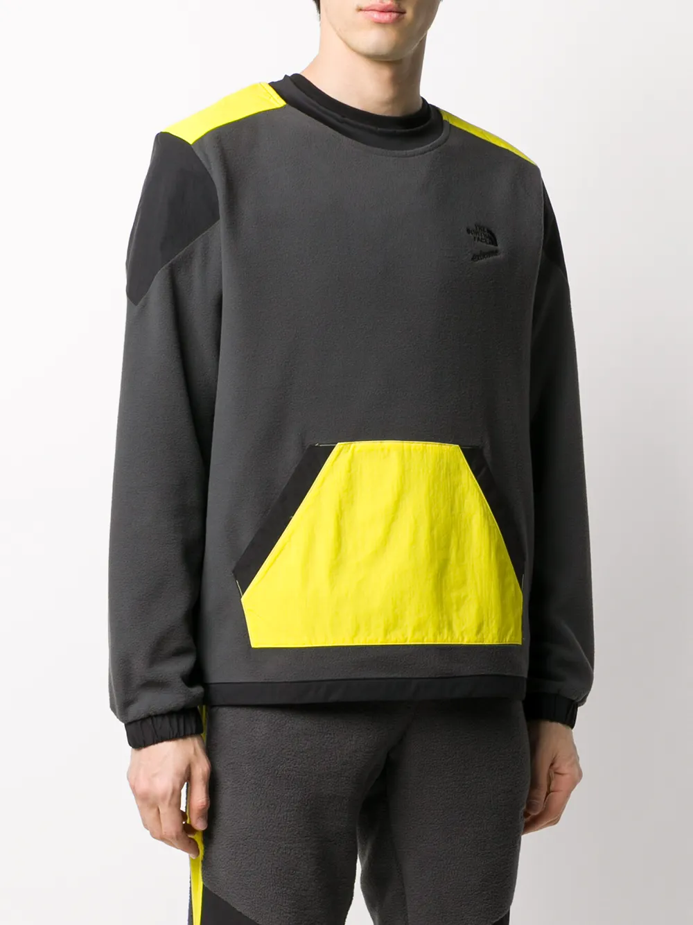 The North Face Sweater met contrasterend vlak Grijs