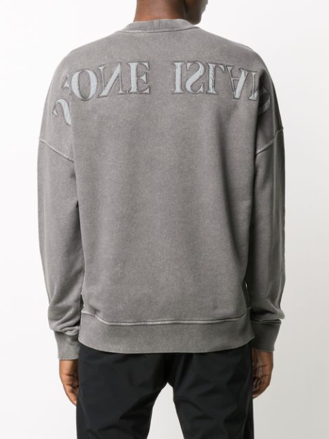 stone island fleck treatment sweatshirt