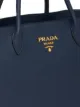 Prada logo plaque tote bag