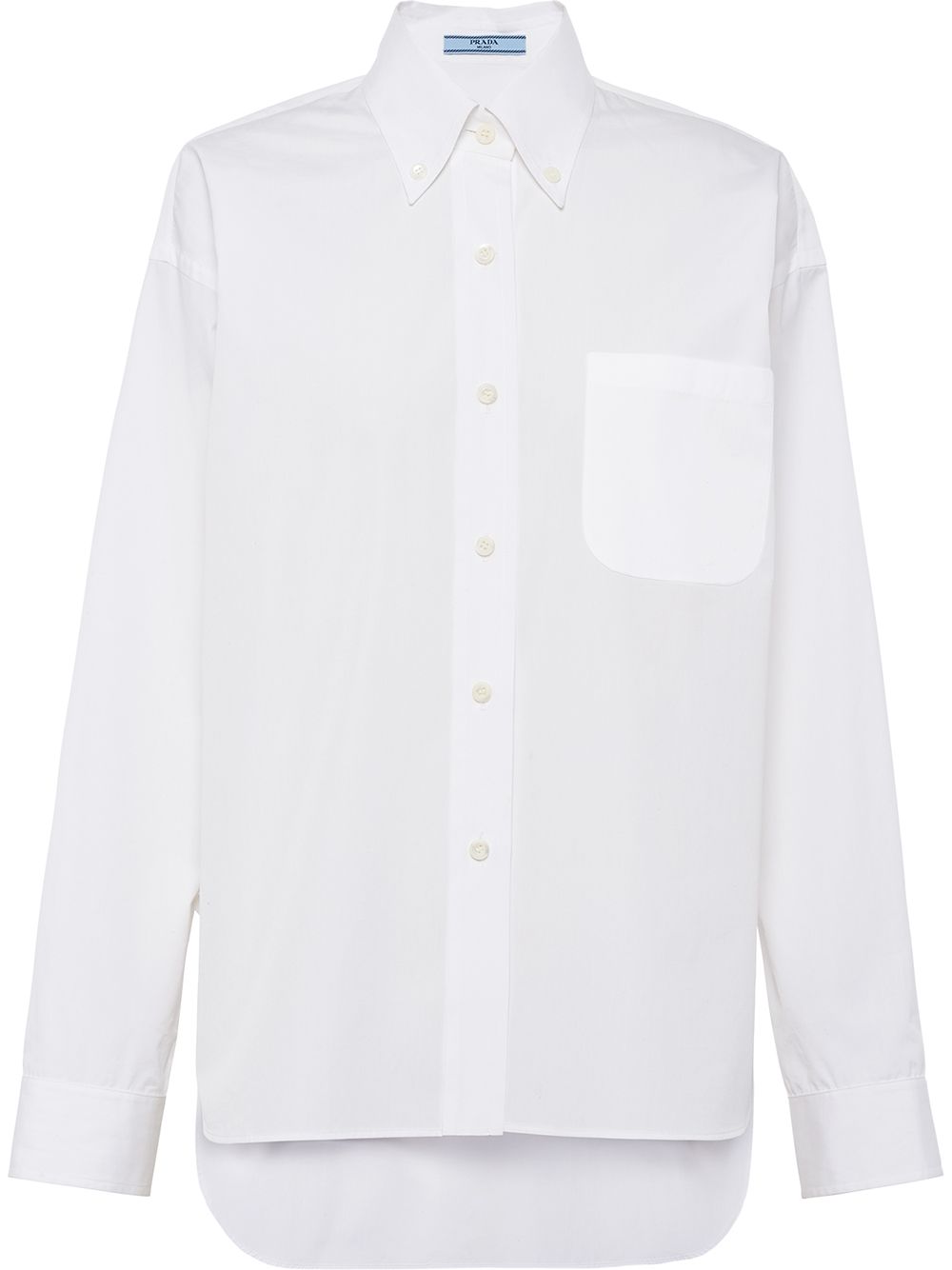 Prada Long Sleeve Poplin Shirt - Farfetch