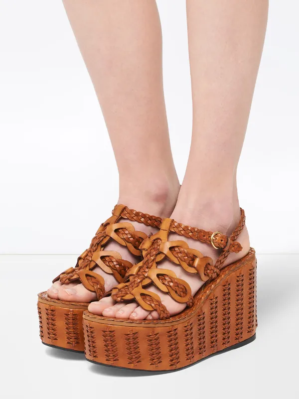 braided wedge sandals