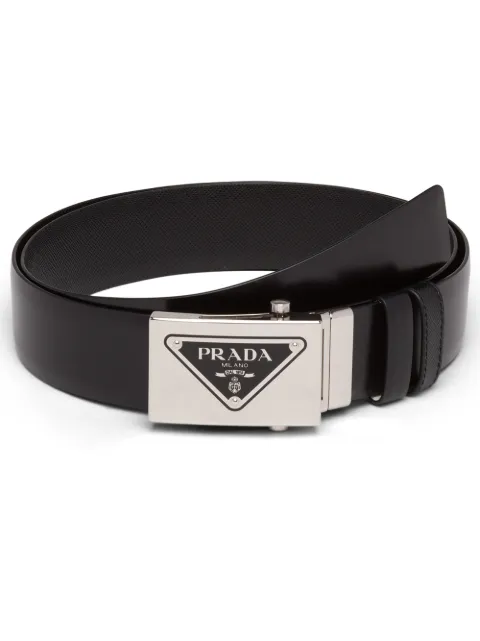white prada belt