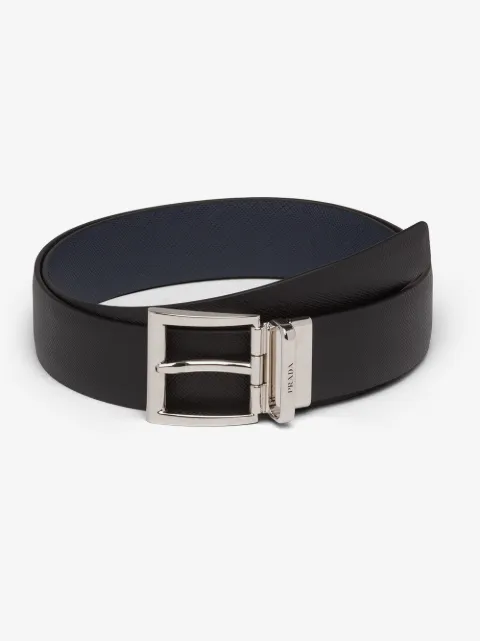 Prada buckle reversible belt