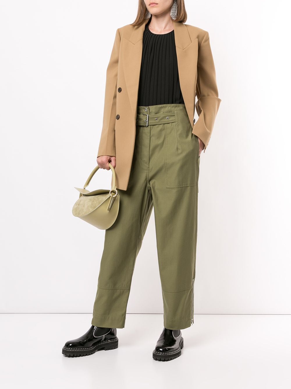 Shop 3.1 Phillip Lim / フィリップ リム Belted Cargo Pants In Green