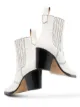 Image 2 of GANNI Western 60mm croc-effect ankle boots