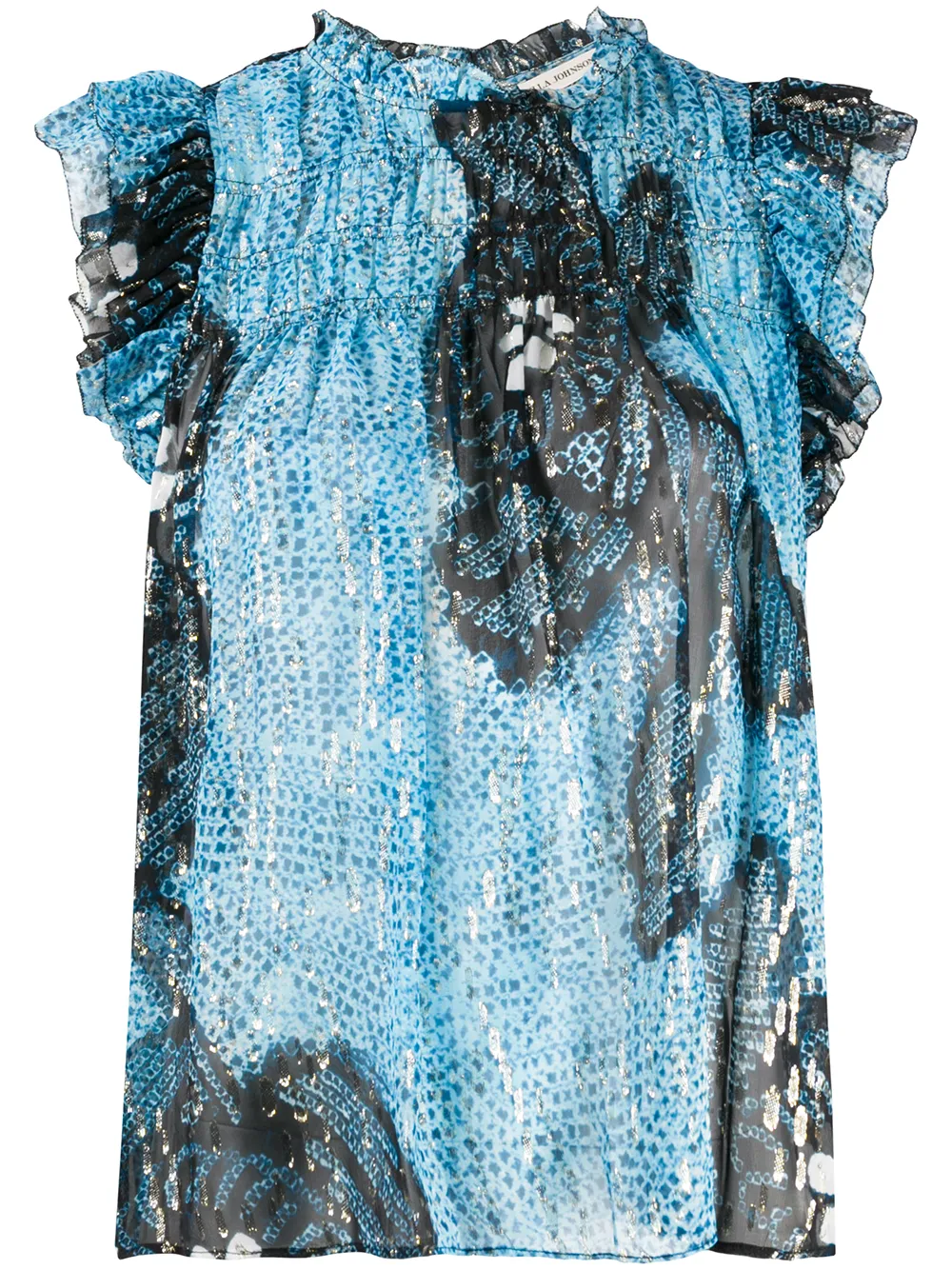 Ulla Johnson Blusa smanicata con stampa