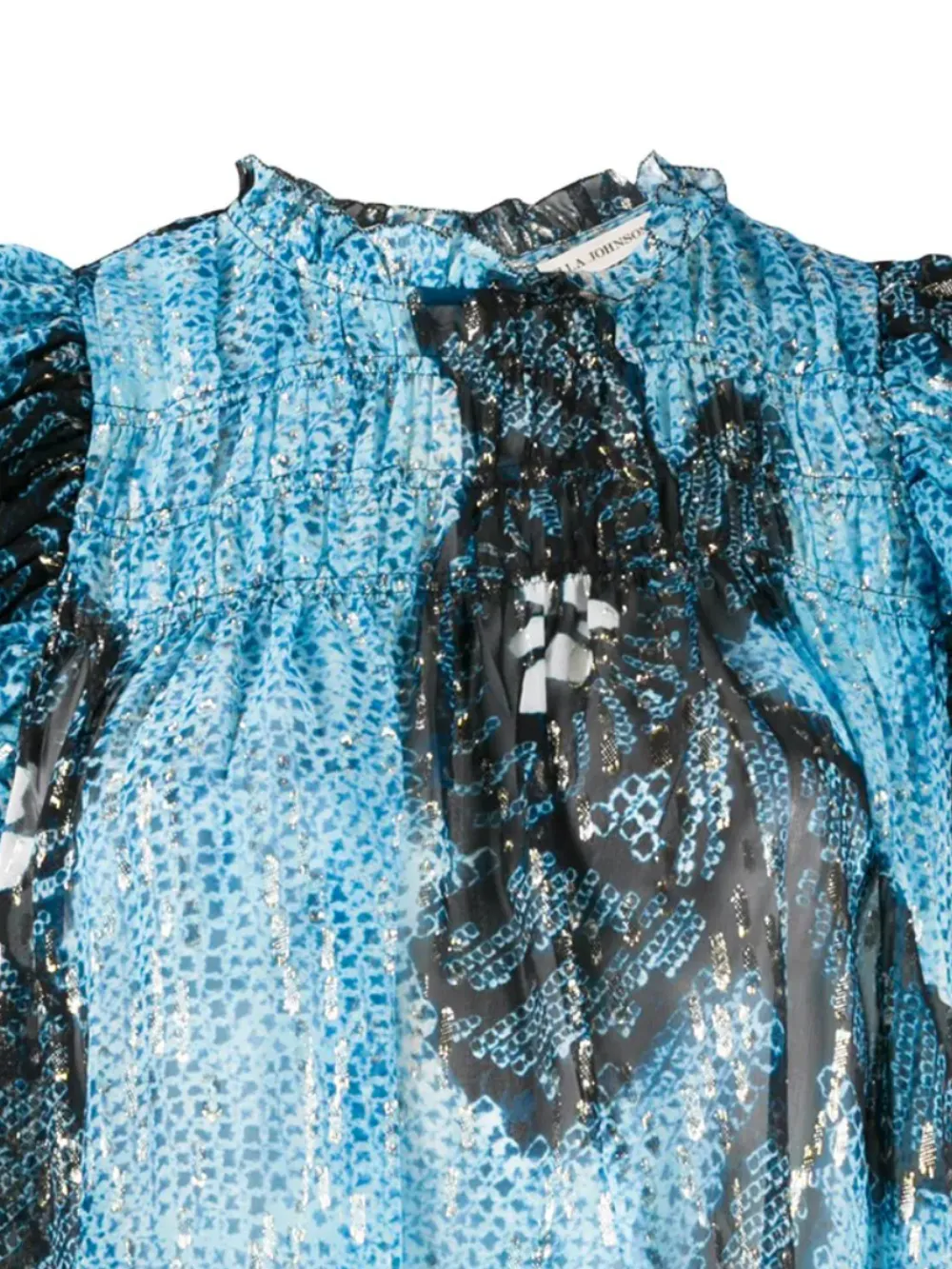  Ulla Johnson Abstract Print Sleeveless Blouse - Blue 