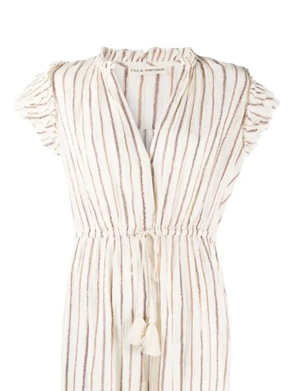  Ulla Johnson Striped Jumpsuit - Neutrals 