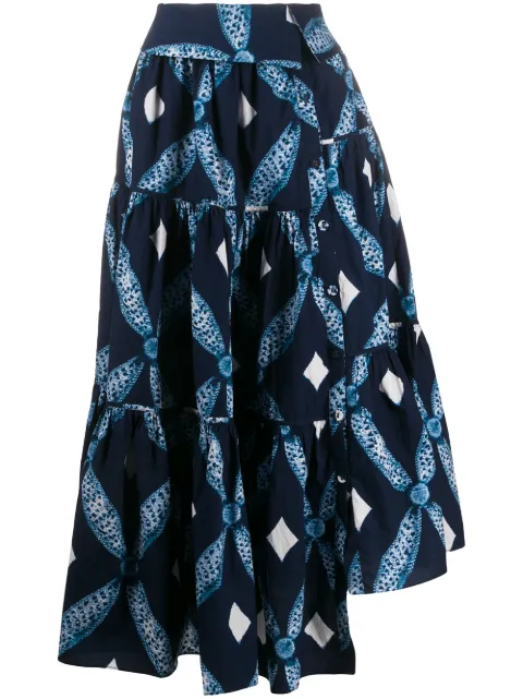 Ulla Johnson asymmetric tiered skirt