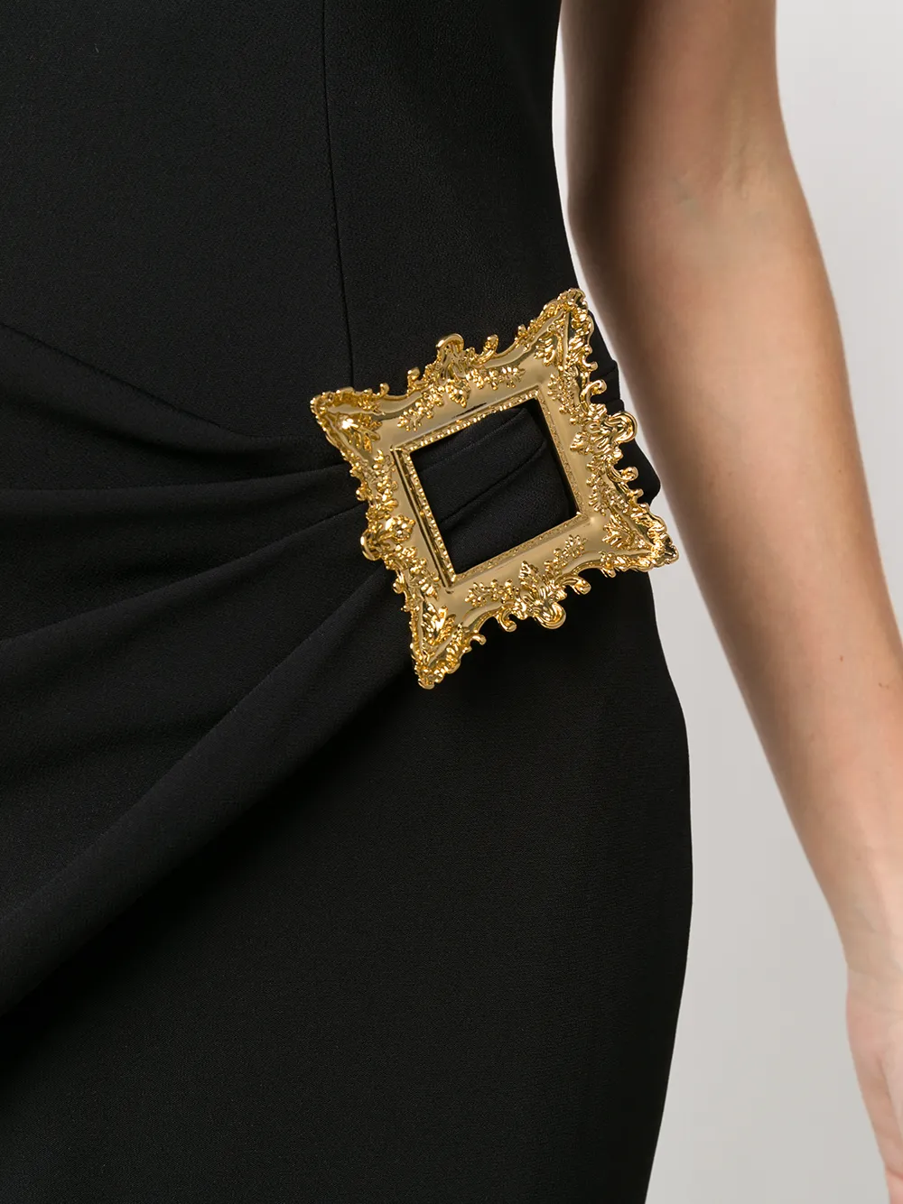 Moschino Strapless jurk met gespdetail Zwart